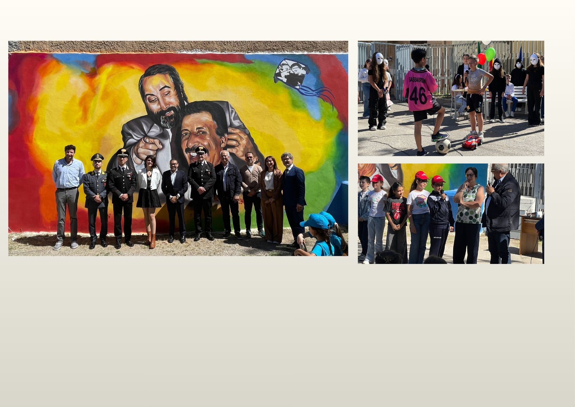Radici di libertà oltre il muro: all'I.C.S. Falcone e Borsellino il murales che guarda al futuro